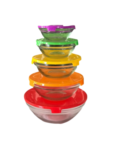 Set de 5 Bowls De Vidrio